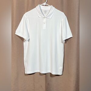 NWOT Men’s Medium J. Crew Classic White Flex Pique Polo Shirt